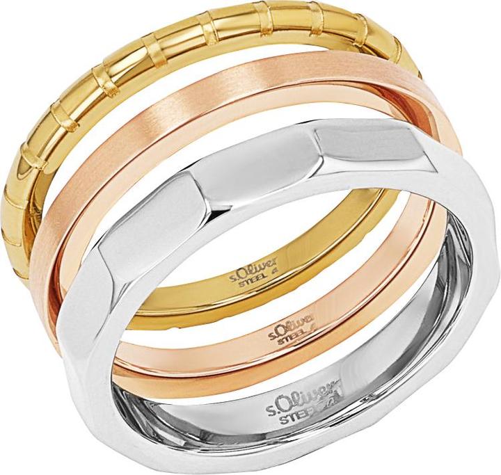 Produktbild S.Oliver Ringe für Damen, Edelstahl (60, 950 Platin)