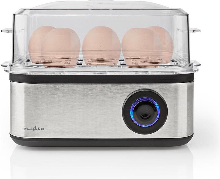 Image du produit Nedis KAEB130EAL - Vařič na Vejce | 8 ks | 3 fáze | miska | 500 Wattů (Prise UE)