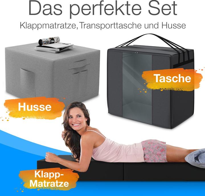 Actual product image Bestschlaf Folding mattress incl. cover & transport bag (90 x 200 cm, Foam core)