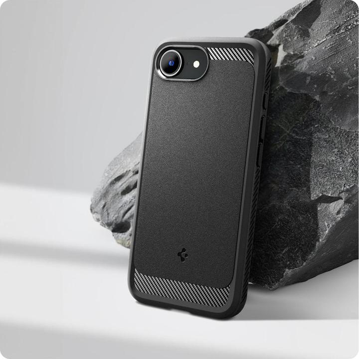 Immagine prodotto Spigen Rugged Armor MagFit TPU Back Cover Schwarz Apple iPhone 16e (Apple iPhone 16e)