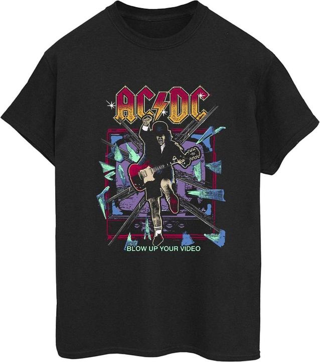 Image du produit AC/DC Femmes/Ladies Blow Up Your Video Jump Cotton Boyfriend T-Shirt (S)