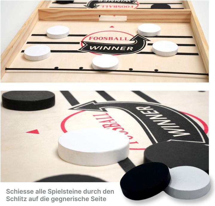 Produktbild Hermex Sling Puck Spiel Foosball Slingshot Puck Tischfussball Pucket gross