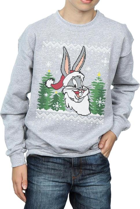 Immagine prodotto Looney Tunes Bugs Bunny Christmas Fair Isle Felpa Ragazzi (128)