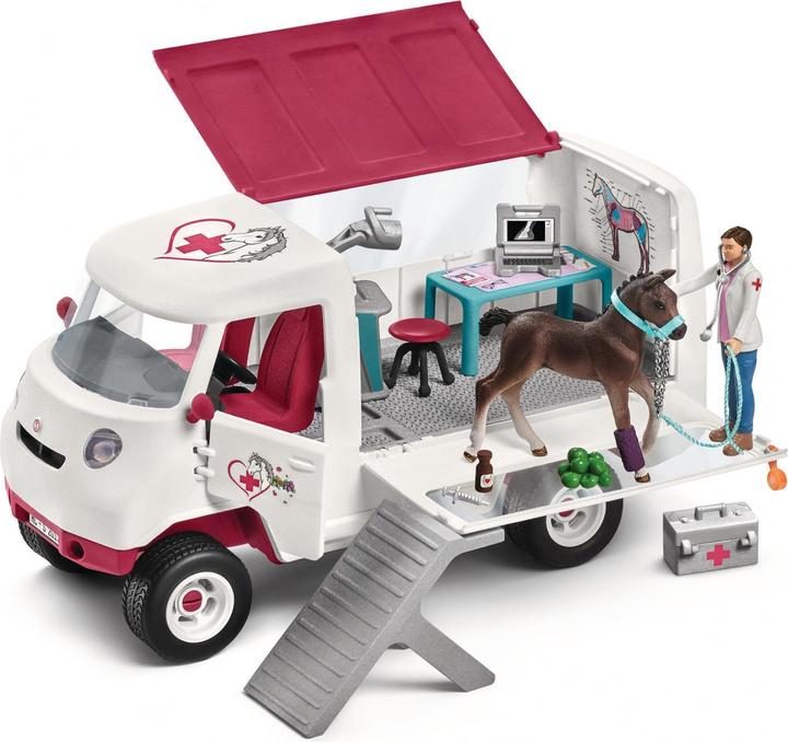 Actual product image Schleich Mobile veterinarian with Hanoverian foal