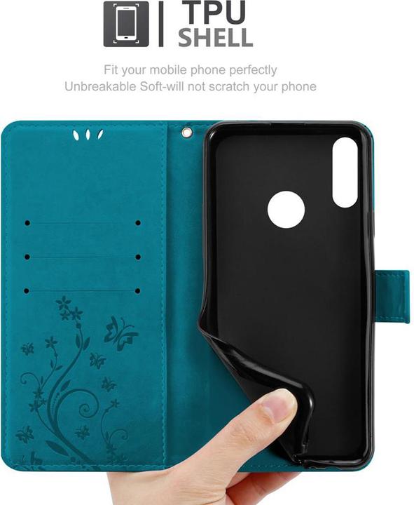 Image du produit Cadorabo Couverture du livre de fleurs (Huawei P Smart (2019))