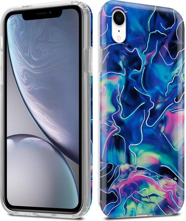 Produktbild Cadorabo IMD TPU Bunter Marmor Cover (Apple iPhone XR)