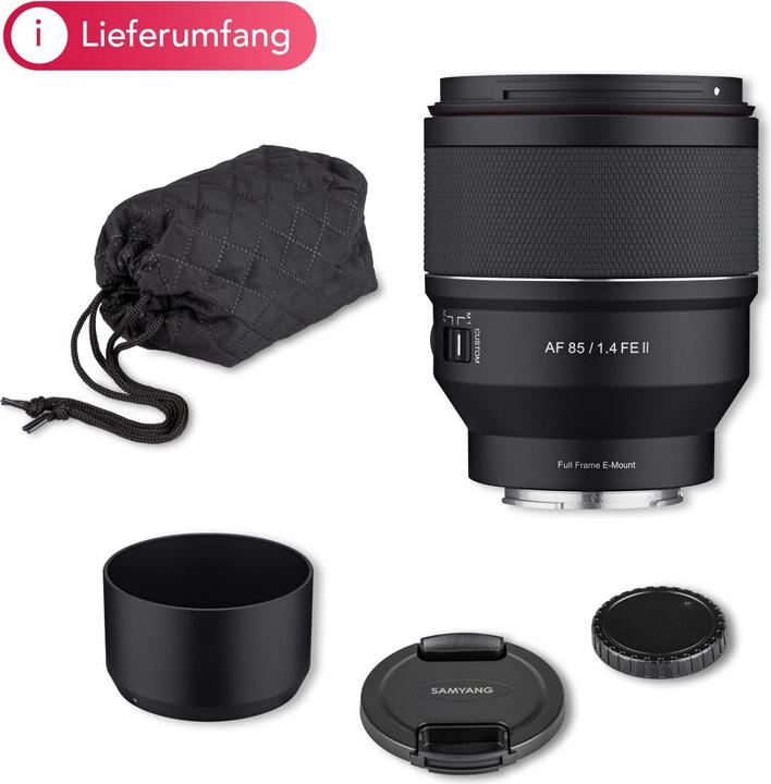 Productafbeelding Samyang AF 85mm F1.4 FE II voor Sony E (Sony E, Volledig formaat)