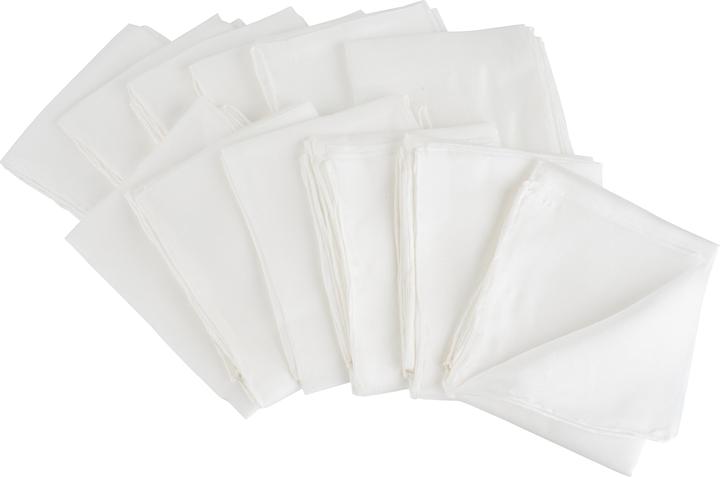 Image du produit VBS XXL foulards en soie "Pongé 05", 90 x 90 cm, 12 pièces, blanc