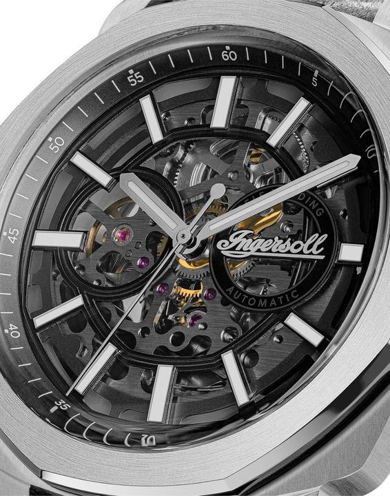 Produktbild Ingersoll 1892 Ingersoll I16401 Herrenuhr Ingersoll Outrider Automatik 44mm 5ATM (Skeleton-Uhr, 44 mm)