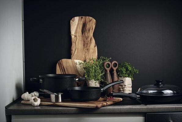 Produktbild AMT GASTROGUSS Schmorpfanne induktionsgeeignet Höhe: 70 mm ø: 240 mm (24 cm, Pfannenset + Topfset)