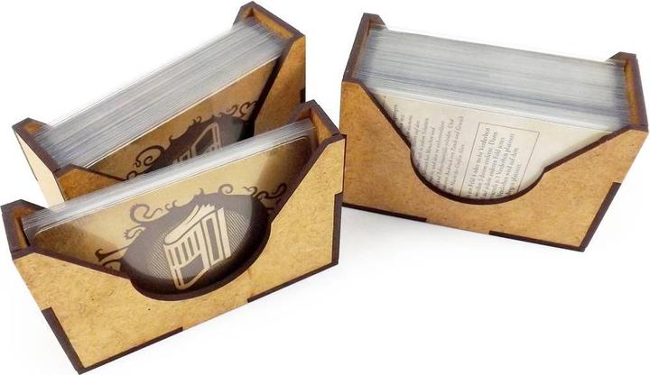 Image du produit Feldherr ARKH - Organisateur de jeu de société pour l'Horreur à Arkham 3ème édition et l'extension Minuit (Bois)