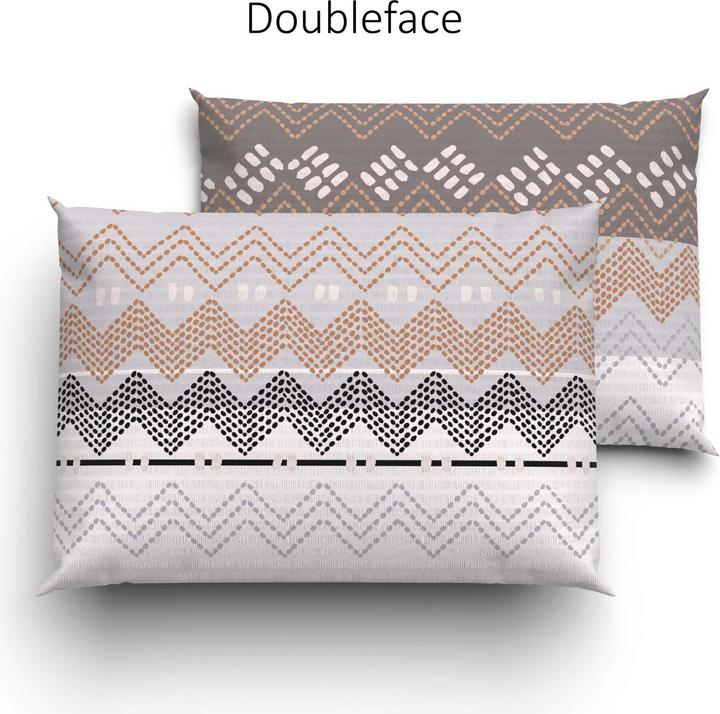 Immagine prodotto Lotus Bettwaren Biancheria da letto seersucker Egona beige (Copricuscino, 50 x 70 cm)