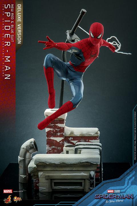 Produktbild Hot Toys Spider-Man: No Way Home figurine Movie Masterpiece 1/6 Spider-Man (New Red and Blue Suit) (Deluxe Ve