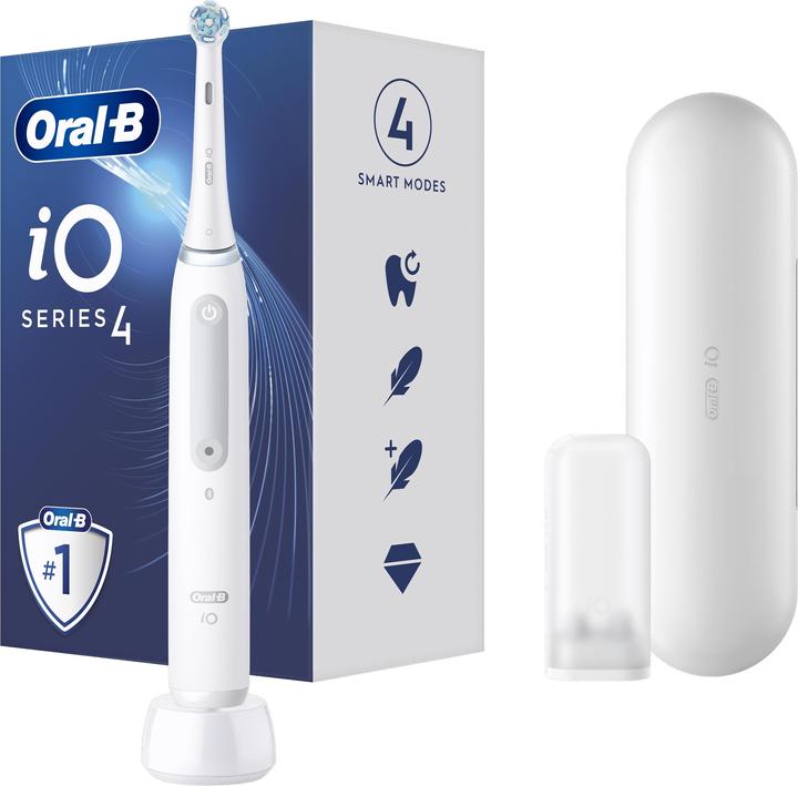 Produktbild Oral-B Elektrische Zahnbürste iO4 Wiederaufladbar, Für Erwachsene, Anzahl der Bürstenköpfe enthalten 1, Zie (Oszillierende Zahnbürste)