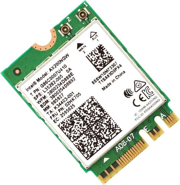 Productafbeelding Intel Wi-Fi 6 AX200 niet vPro (M.2 Een sleutel, M.2 E-sleutel)