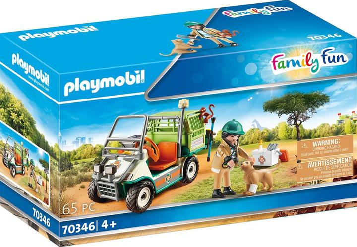 Playmobil Zoo-Tierarzt mit Fahrzeug (70346, Playmobil Family Fun)