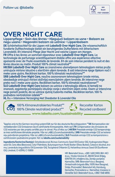 Image du produit Labello Over Night Care+ (Sticks de soin)