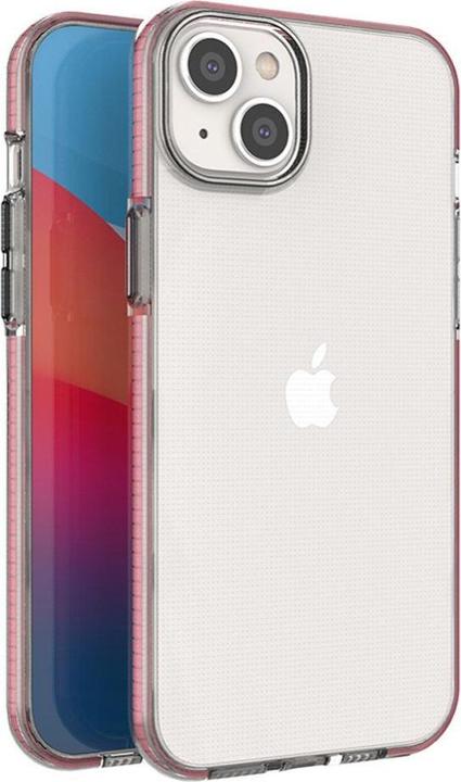 Image du produit Hurtel Spring Case Case pour iPhone 14 Plus étui en silicone avec un cadre rose pâle (Apple iPhone 14 Plus)