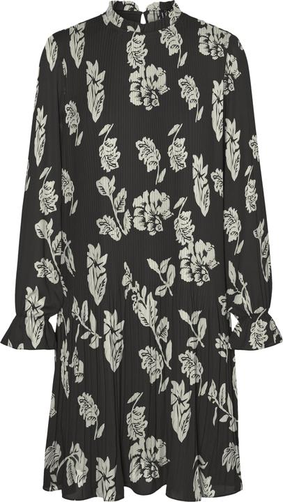 Vero Moda Normal geschnitten Rundhals Elastische Bündchen Kurzes Kleid Kleid