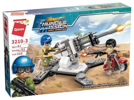 Image du produit Qman Bricks Thunder Mission 3210-3 Loot the air-defense missile 120pcs for 6+ Years