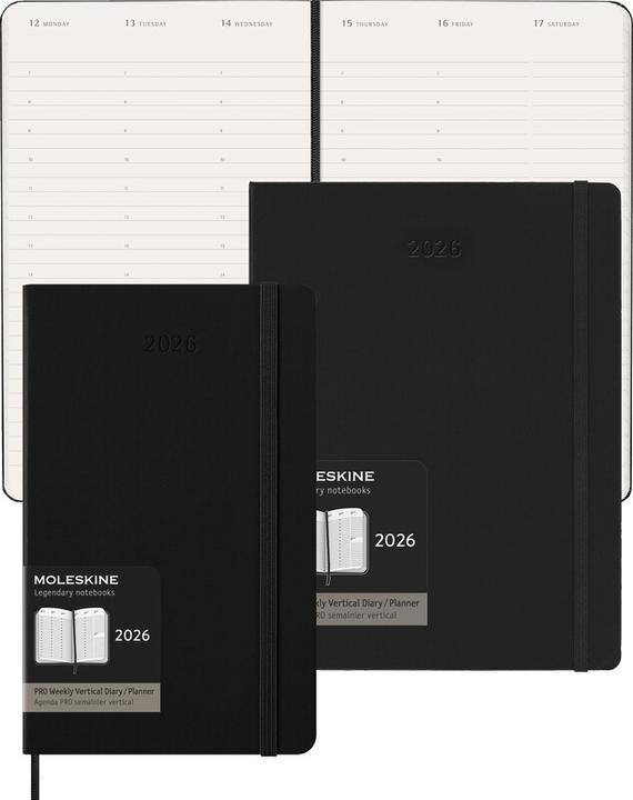 Productafbeelding Moleskine Agenda zakelijk Professioneel Hard Cover Wekelijks Verticaal Pro (A5, Engels)