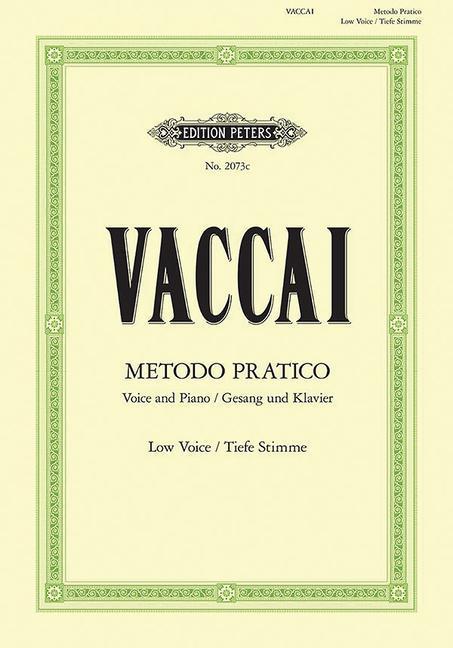 Actual product image Metodo Pratico di Canto Italiano (German, Italian, John Bernhoff, Nicola Vaccai, 2005)