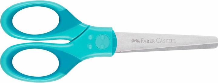 Produktbild Faber-Castell Schulschere GRIP, trkis, auf Blisterkarte