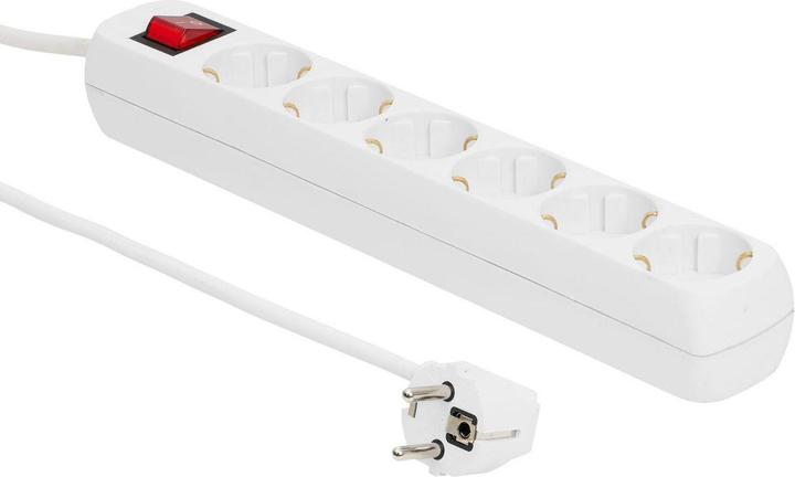 Produktbild MicroConnect Verlängerungsschnur (6 x, CEE 7/7, 1.80 m)