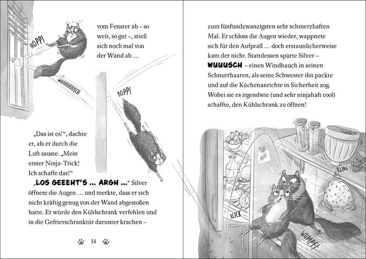 Produktbild Ninja Cat (Band 2) - Meisterdieb auf der Flucht! (Deutsch, Dermot O'Leary, Tamara Reisinger, Nick East, Loewe Kinderbücher, 2023)