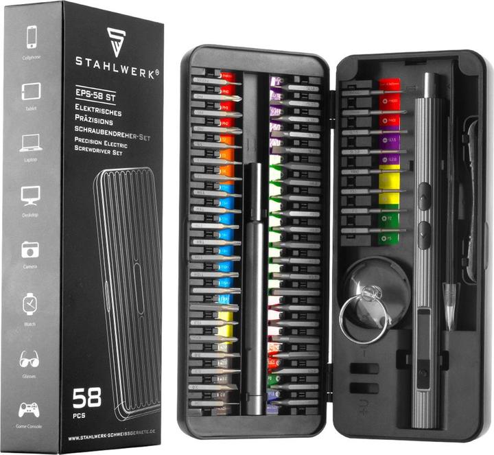 Actual product image Stahlwerk Precision screwdriver set EPS-58 ST 58-piece cordless precision mechanics