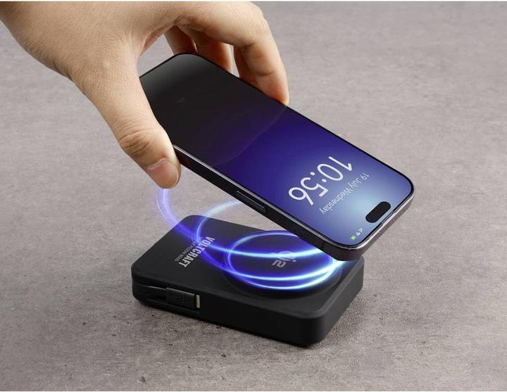 Image du produit Voltcraft VC-Qi2 PD20W 8000 Powerbank 8000 mAh Fast Charge LiPo Noir Statusa (8000 mAh)