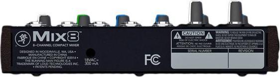Produktbild Mackie Mischpult Mix8 8-Kanal Kompaktmixer mit XLR-Kabel (Studio- und Livemixer)