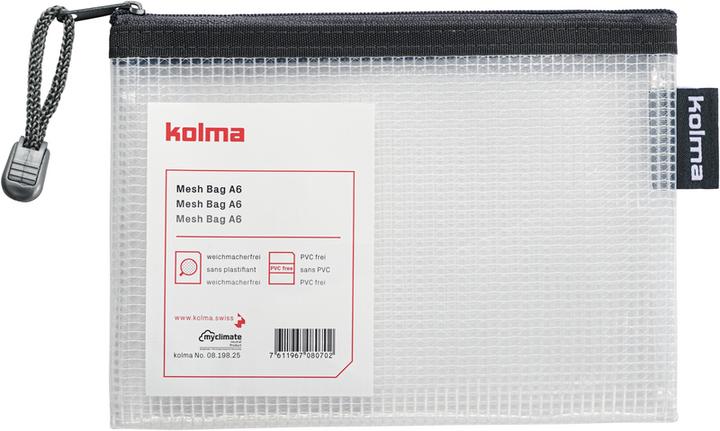 Immagine prodotto Kolma Borsa a rete Mini borsa con zip antracite (A7, 1 x)