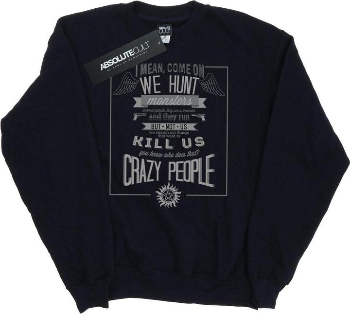 Image du produit Supernatural - Sweat CRAZY PEOPLE - Femme (M)