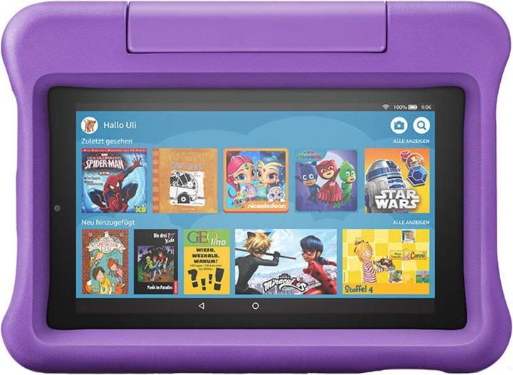 Immagine prodotto Amazon Fire 7 Kids Edition - 17,8 cm (7 pollici) - 1024 x 600 pixel - 16 GB - 1 GB - 1,3 G (7", 16 GB, Viola)