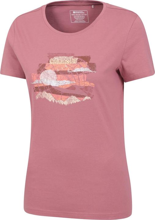 Actual product image Mountain Warehouse Womens/Ladies Landscape Organic T-Shirt (34 D)