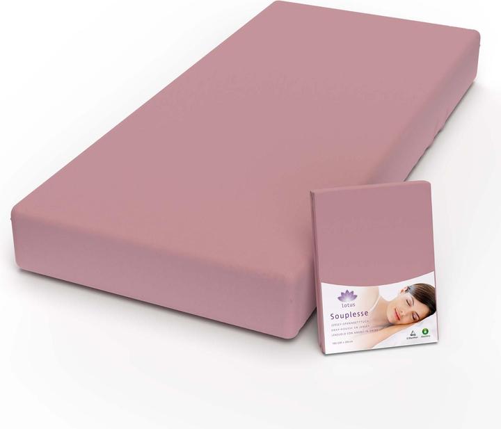 Actual product image Lotus Bettwaren Jersey fitted sheet Souplesse (120 x 200 cm)