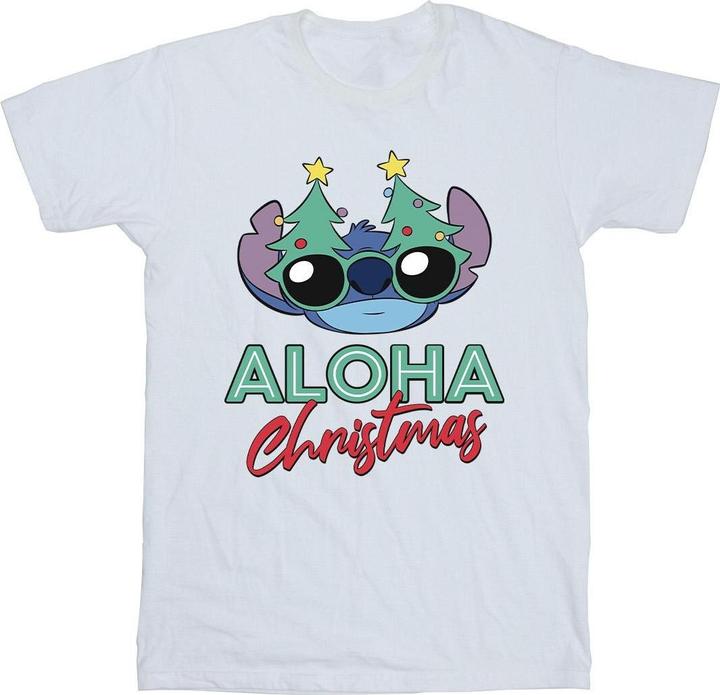 Produktbild Disney Lilo And Stitch Christmas Tree Shades TShirt (XL)