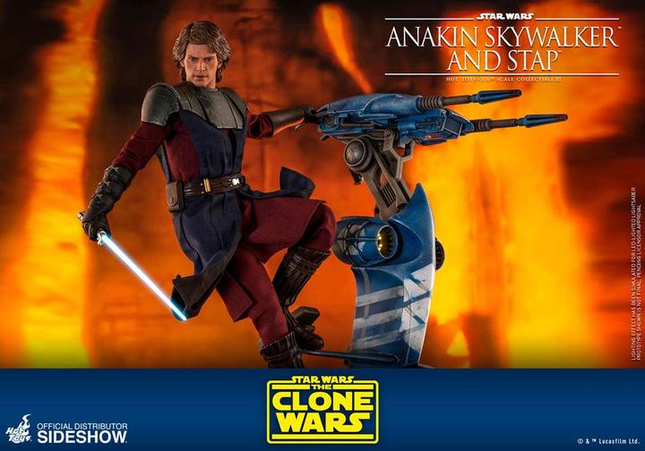 Image du produit Hot Toys Star Wars - The Clone Wars "Anakin Skywalker & STAP" 1/6 Scale Figurine