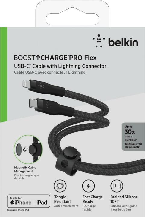 Actual product image Belkin USB C — Lightning (3 m)