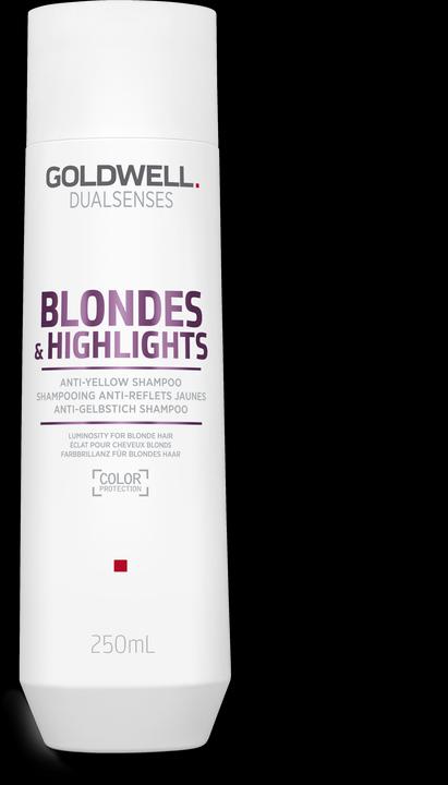 Image du produit Goldwell Shampooing Dualsenses Blondes & Highlights Anti-Yellow (250 ml, Shampoing liquide)