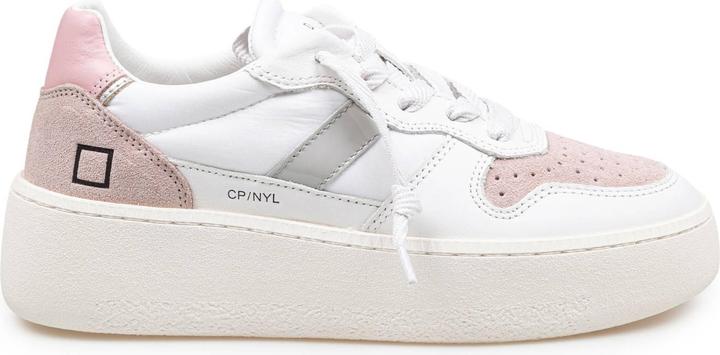 Produktbild D.a.t.e. D.a.t.e sneakers court platform in leather and suede white and pink (36)