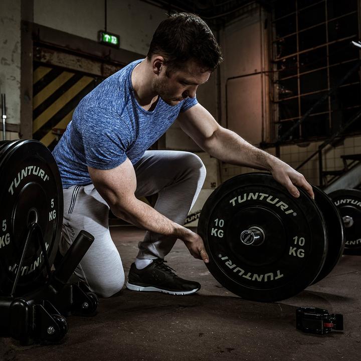 Immagine prodotto Tunturi Bumper Plate Hantelscheiben 50 mm 20 kg (1 x 20 kg)