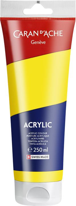 Actual product image Caran d'Ache Acrylic (Primary yellow, 250 ml)