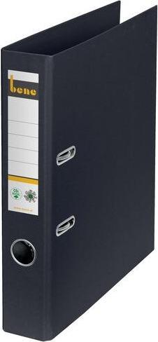 Produktbild Bene No.1 Ordner schwarz stabile Pappe 5,2 cm DIN A4 (A4, 52 mm, 1 Stück)