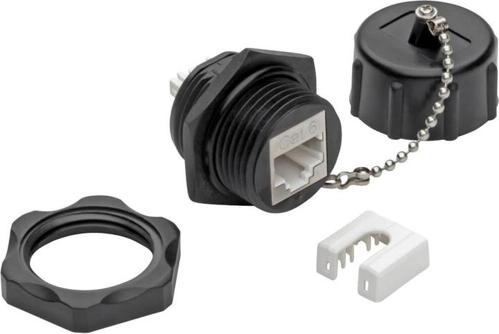 Produktbild Eaton Keystone Jack Cat6/Cat5e RJ45 Shielded Dust Cap Industrial - 110 Punch Down IP68 TAA (RJ45)