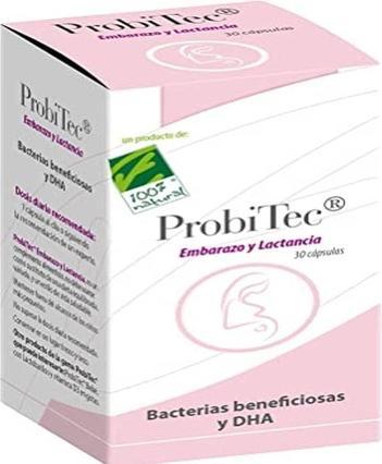 100% Natural Nutricosmetics 100% Natürliches Probitec Auge 30 Kapseln (Kapseln)