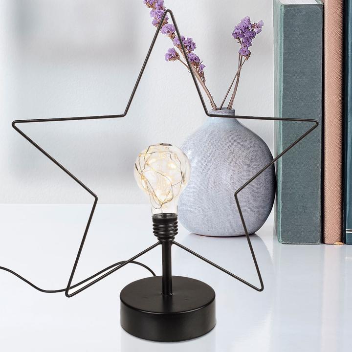 Actual product image Out of the blue Star table lamp with 8 LEDs
