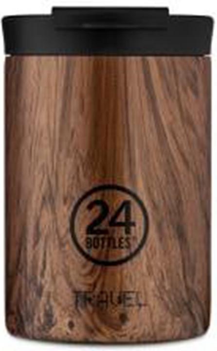 Actual product image 24 Bottles Thermo mug Travel Tumbler 0.35 l Sequoia Wood