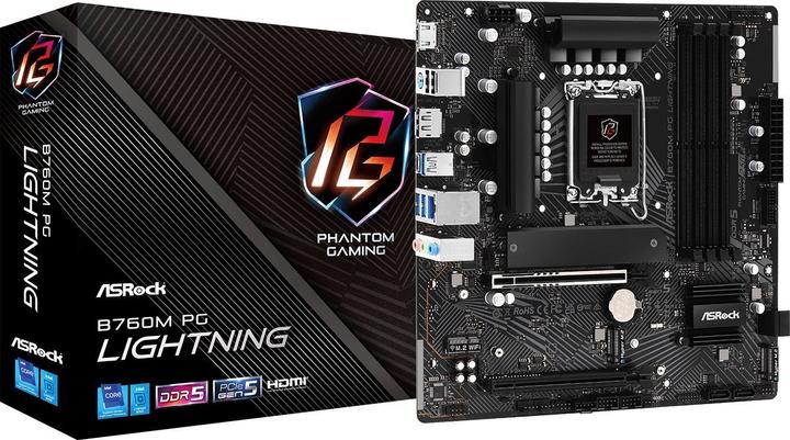 Produktbild AsRock B760M PG Lightning (LGA 1700, Intel B760, mATX)